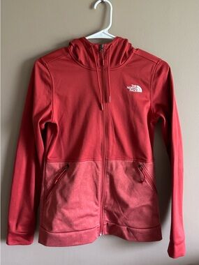 The North Face Red Color block Zip-Up Hooded Jacket, Women’s Size XS